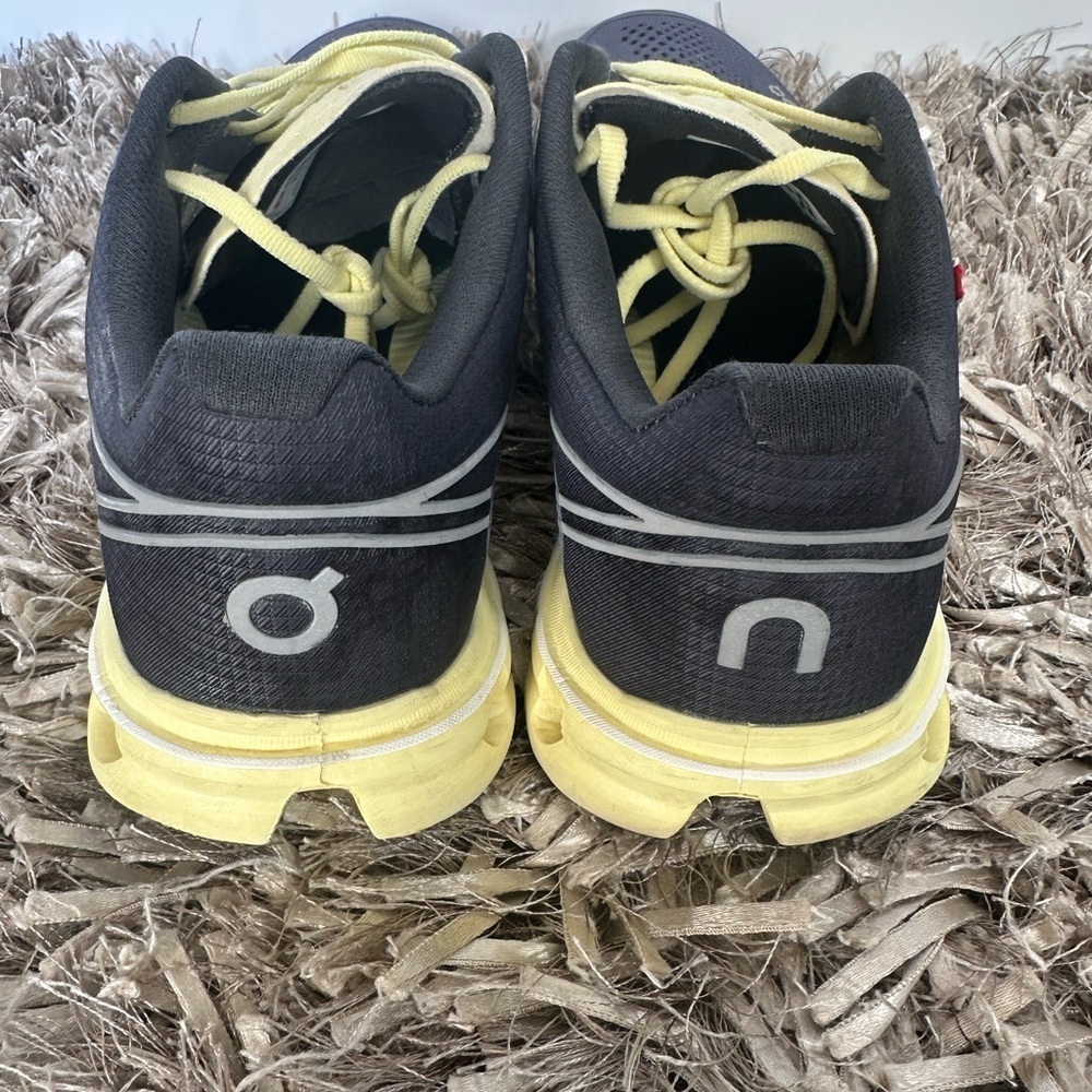 On Running Charcoal and Lemon Sneakers size W6 - Picture 8 of 10